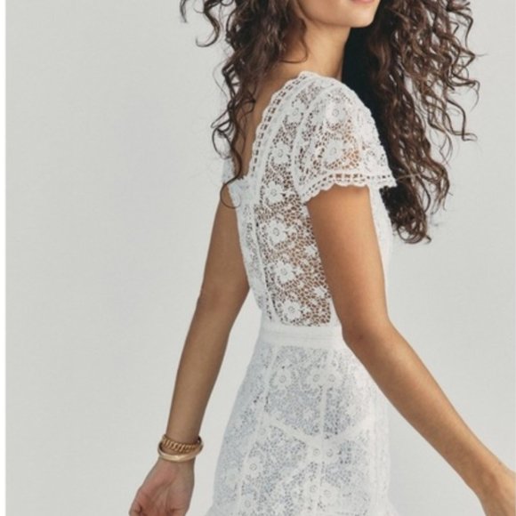 LoveShackFancy Acantha White Dress size 2 Revolve - Picture 2 of 10